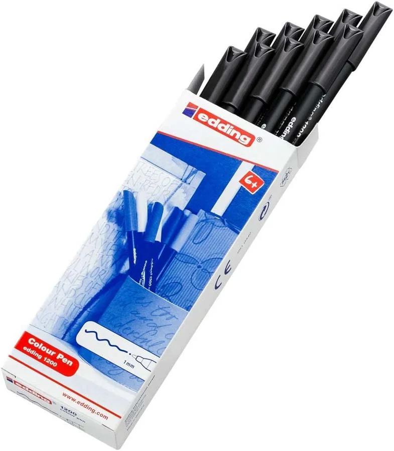 Retolador permanent Edding 1200 negre 