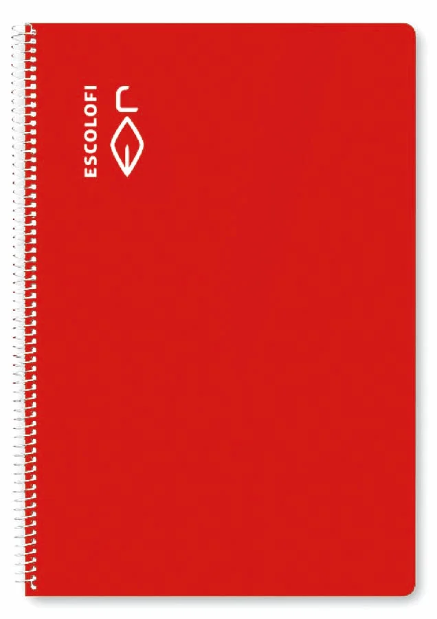 <p>Llibreta amb espiral de la <b>marca Escolofi </b>de mida DIN A4 (210 x 297 mm) amb 80 fulls. Amb un paper pautat amb ratllat cada 2,5 mm i 70 g...