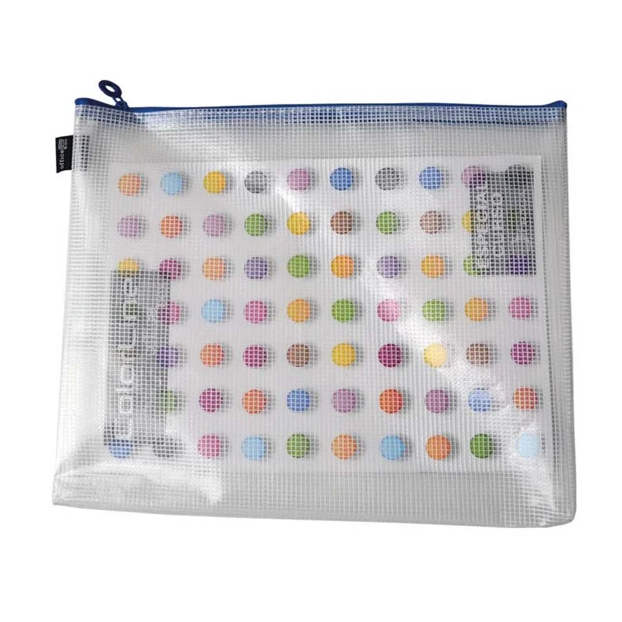 Bossa amb cremallera reutilitzable A4 Office Box transparent