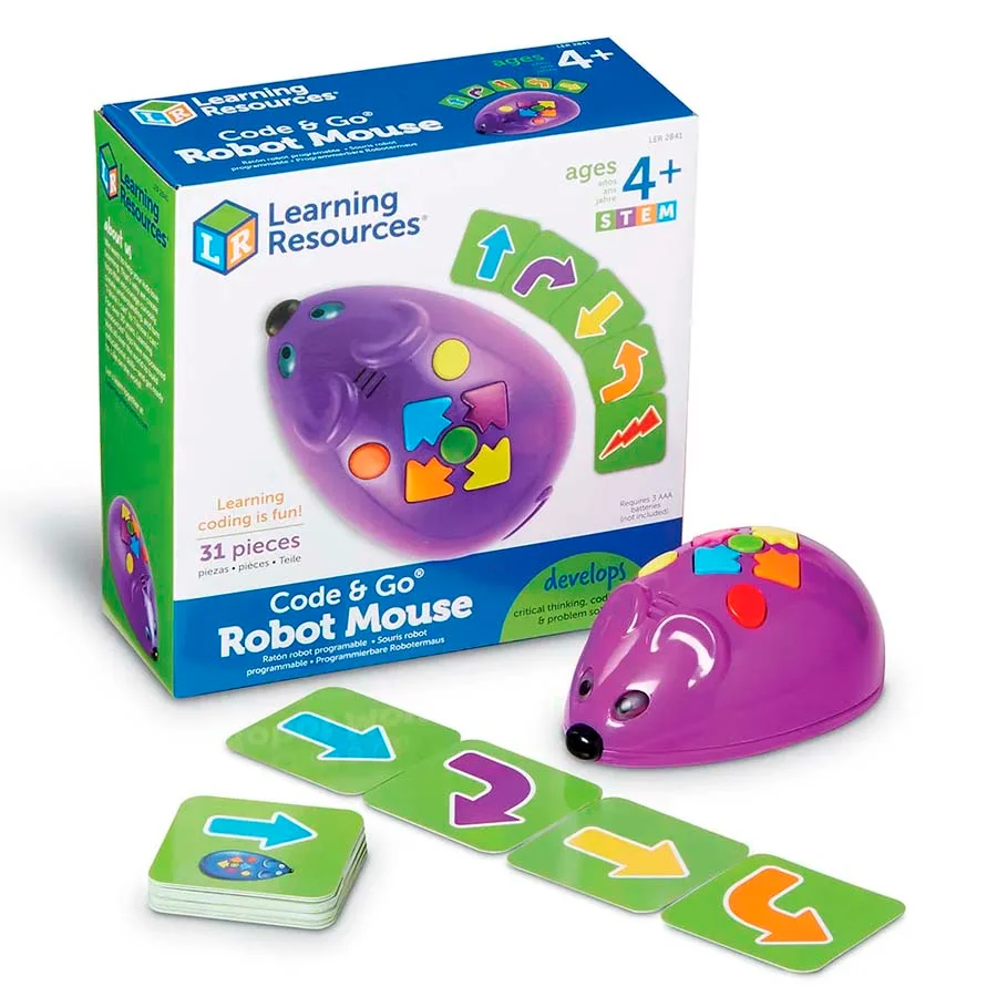 <p>Construye el laberinto y luego use la tarjeta de codificación para crear una ruta paso a paso para <strong>Colby</strong>, le Mousse Robot prog...