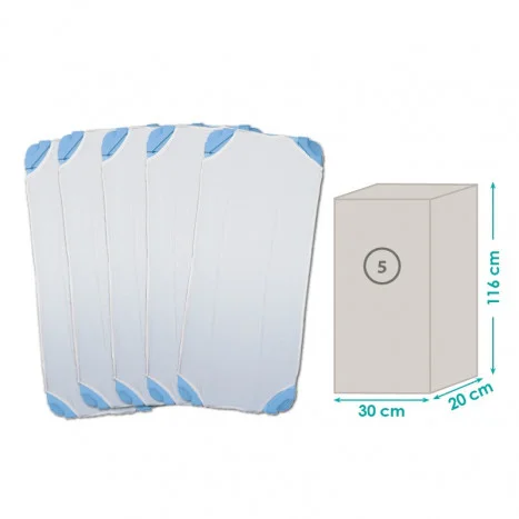 Llit desmuntat amb llençol 131x55x11cm 5u