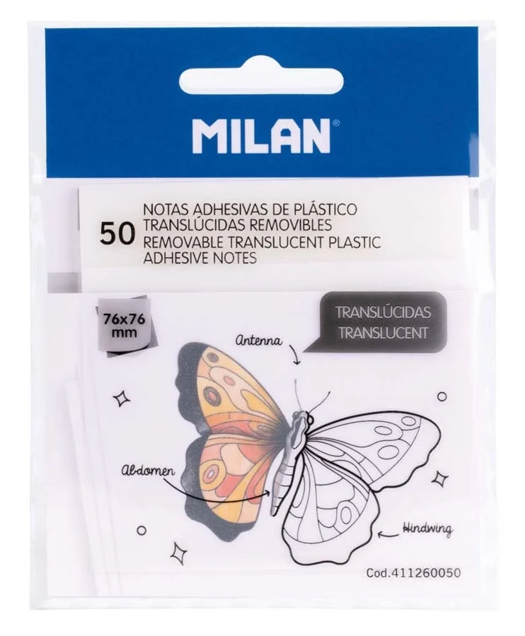  Notes adhesives translúcides amovibles. Notes adhesives de plàstic translúcides i amovibles. Permeten escriure fàcilment i fer anotacions amb lla...