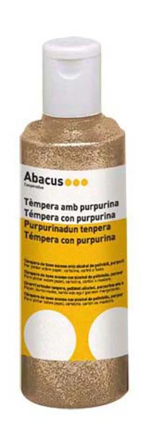 Témpera Abacus amb purpurina 250ml groc Témpera Abacus amb purpurina 250ml groc
