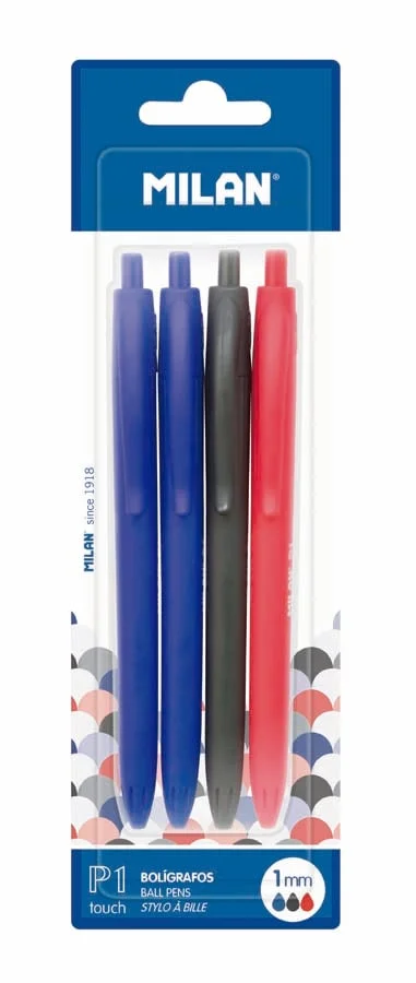 Bolígrafs Milan P1 Touch 3 colors 4u
