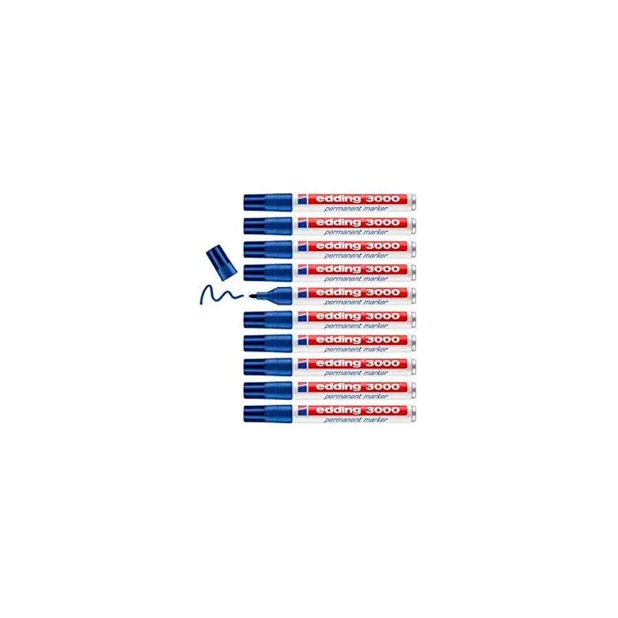 Retolador permanent Edding 3000 blau