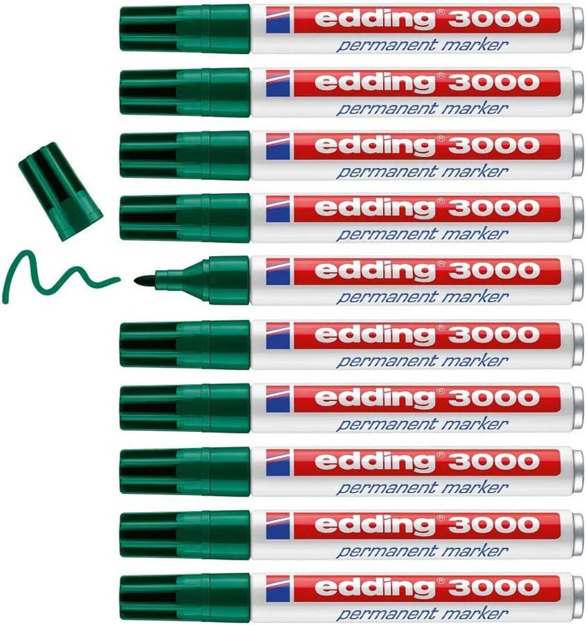 Retolador permanent Edding 3000 verd