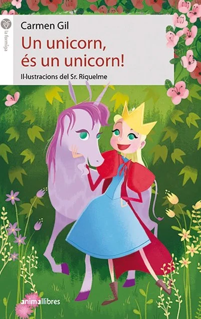 Libro de la colección Calcetín Blanco, primeros lectores. Brisa está triste porque no tiene cuerpo de caballo, pero no es un caballo, cola de león...