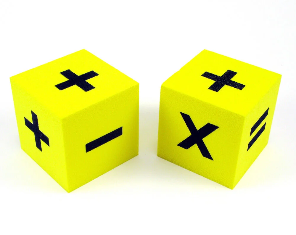Dau 6 cares signes matemàtics 2 unitats
