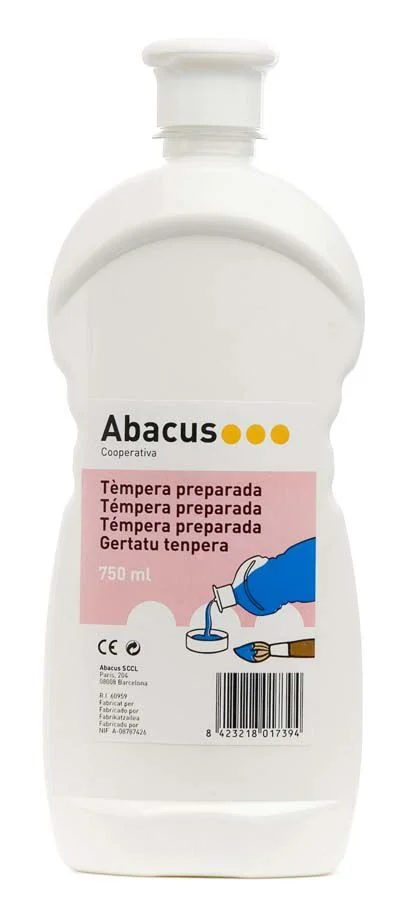 Témpera preparada Abacus 750ml blanc