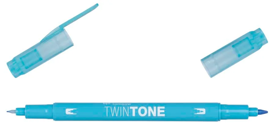 Retolador Tombow Twintone blau clar Retolador Tombow Twintone blau clar