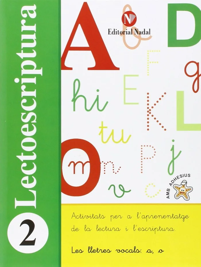 Cuaderno Lectoescriptura 02 Nadal recomendado para Lectoescritura para el curso Infantil con una edad recomendada de 3 a 6 años. Es un cuaderno de...
