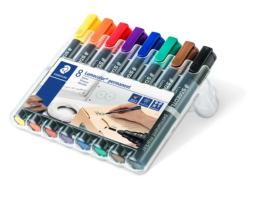 Retoladors permanents Staedtler 352 8 colors