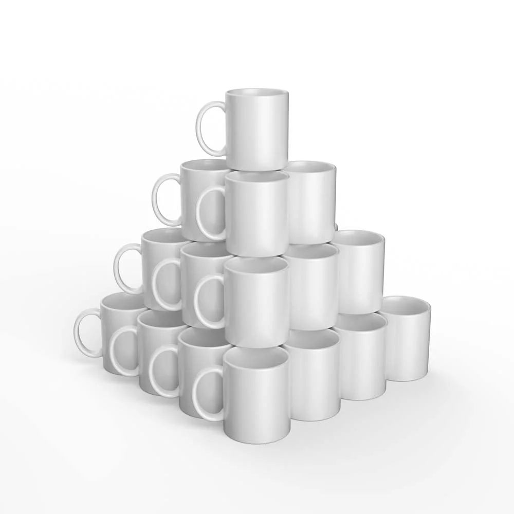 <p>Taza biselada <strong>Cricut</strong> Mug Press de color blanco. Con un acabado cerámico suave y una superficie de prensado recto, obtendrá tra...