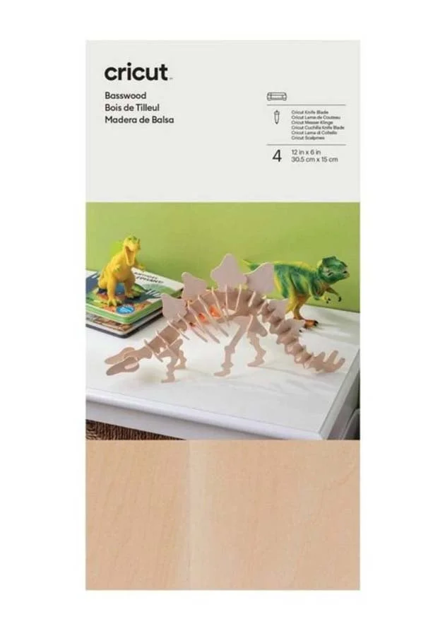 <p>fulls de fusta de calç de Cricut Maker 15x30 cm. Gaudeix creant les teues manualitats, maquetes, decoració de la llar i molt més amb la fusta d...