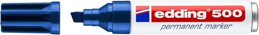 Retolador permanent Edding 500 blau