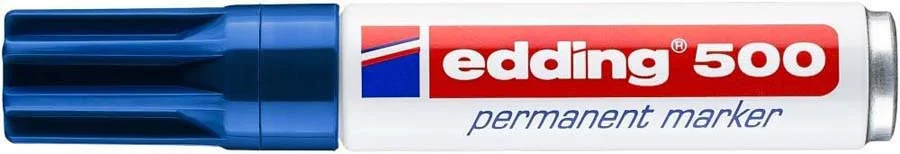 Retolador permanent Edding 500 blau