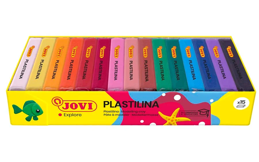 Plastilina Jovi vegetal 150g 15 colors Plastilina Jovi vegetal 150g 15 colors