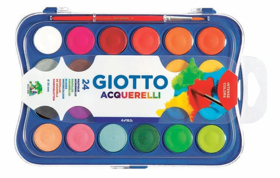 Aquarel·les Giotto 24 colors + pinzells