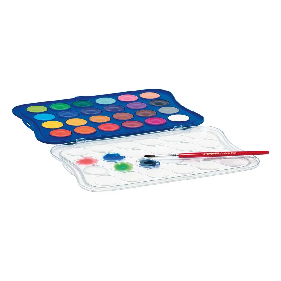Aquarel·les Giotto 24 colors + pinzells