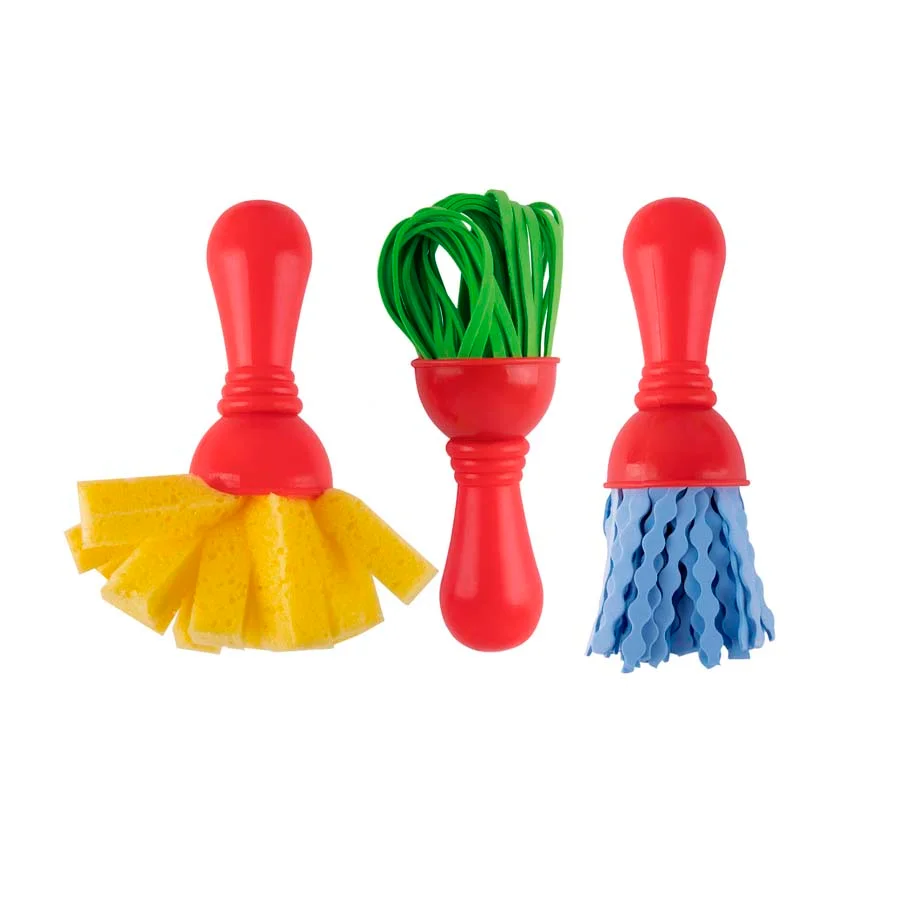 Pinzell amb fibres de goma Apli Eva Play & Fun 3u