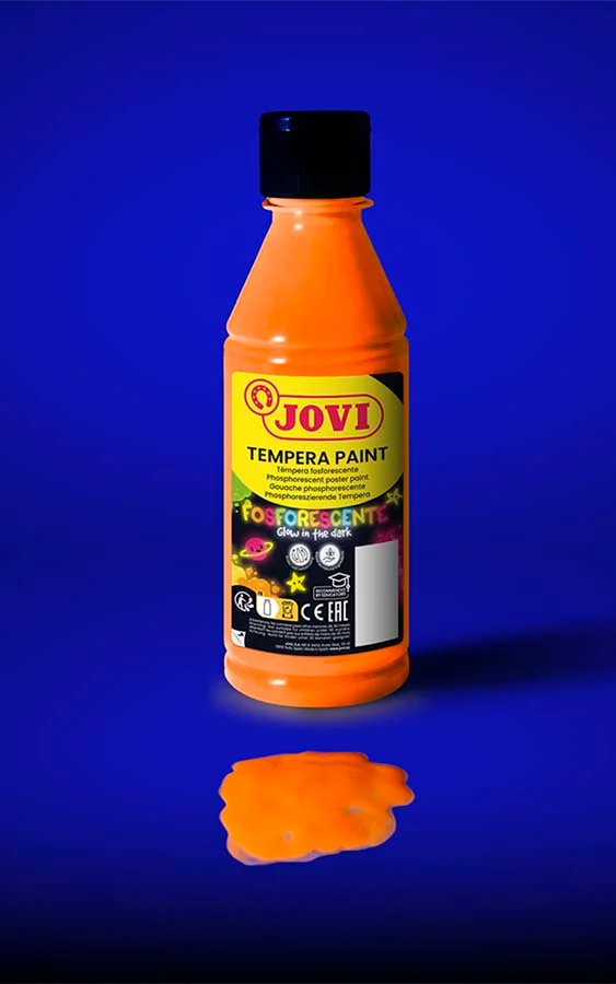Témpera fosforescent Jovi 250ml taronja Témpera fosforescent Jovi 250ml taronja