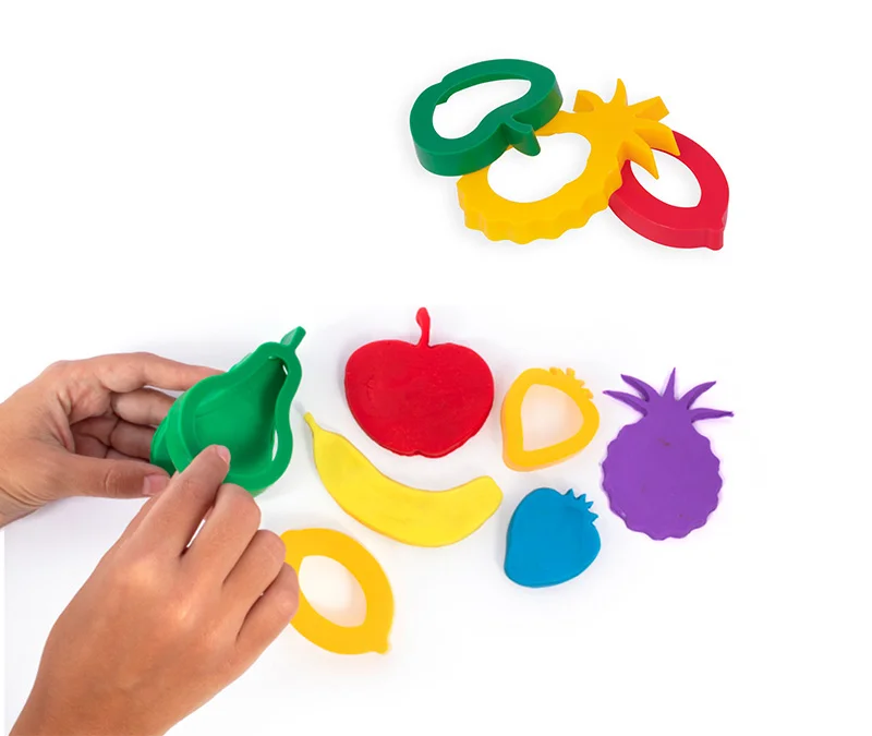 <p><b>Motlles per a pasta modelar Fruites Jovi 6 unitats</b><br><br>Set de motlles Jovi amb divertides formes de fruites, dissenyats especialment ...
