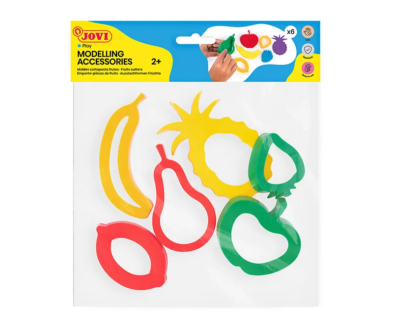 Motlles per a pasta modelar Fruites Jovi 6u Motlles per a pasta modelar Fruites Jovi 6u