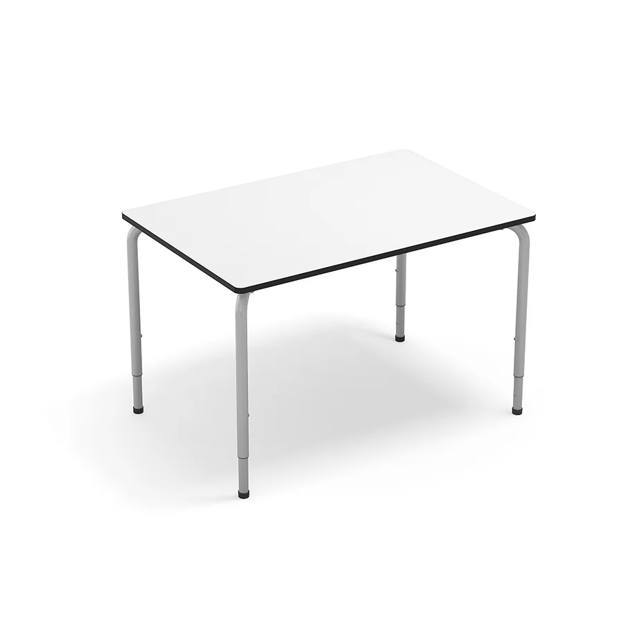 Taula Rectangle regulable T4-6 160x80cm blanc Taula Rectangle regulable T4-6 160x80cm blanc