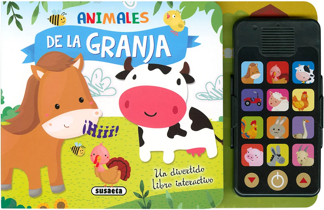 ¿Con quién quieres hablar hoy? ¿Con el cerdito? ¿Conla oveja? ¿Y qué dice la gallina? Marca el número delos animales de la granja y escucha su voz...