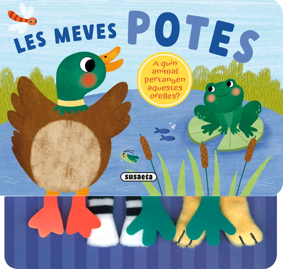 Les meves potes són llargues i fines... Qui soc? Toca les potes d’aquests animals i nota les textures amb aquest llibre infantil de cartró amb aco...