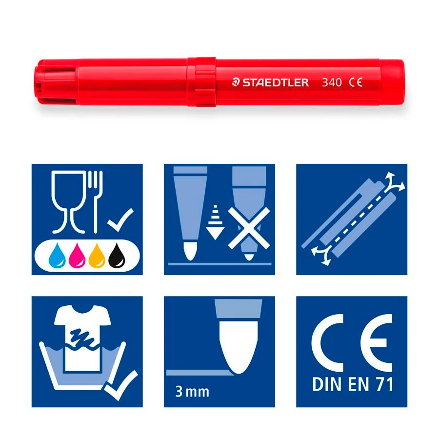 Retoladors Staedtler Watercolor 340 gruixut 144u pack escolar