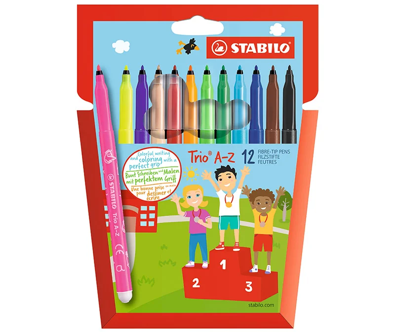 Retoladors Stabilo Trio A-Z 12 colors Retoladors Stabilo Trio A-Z 12 colors