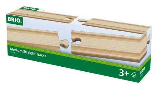 Quatre vies rectes de 144 mm de longitud, fàcils d'acoblar, de fusta de faig i acabat de qualitat. <br> Estén i expandeix la teva xarxa ferroviàri...