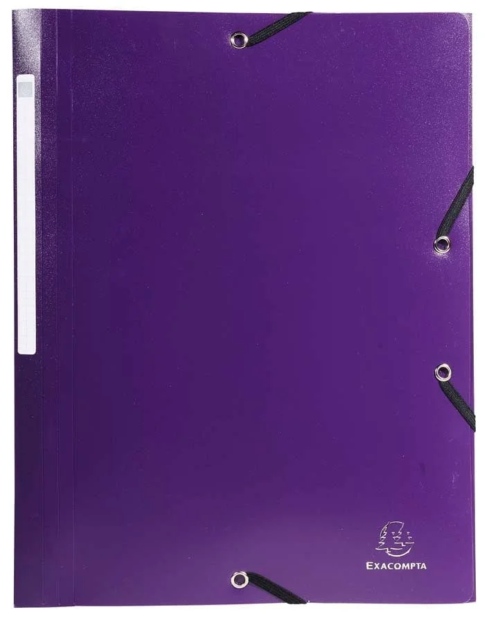 Carpeta solapes i gomes A4 Exacompta violeta