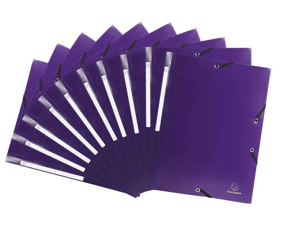 Carpeta solapes i gomes A4 Exacompta violeta