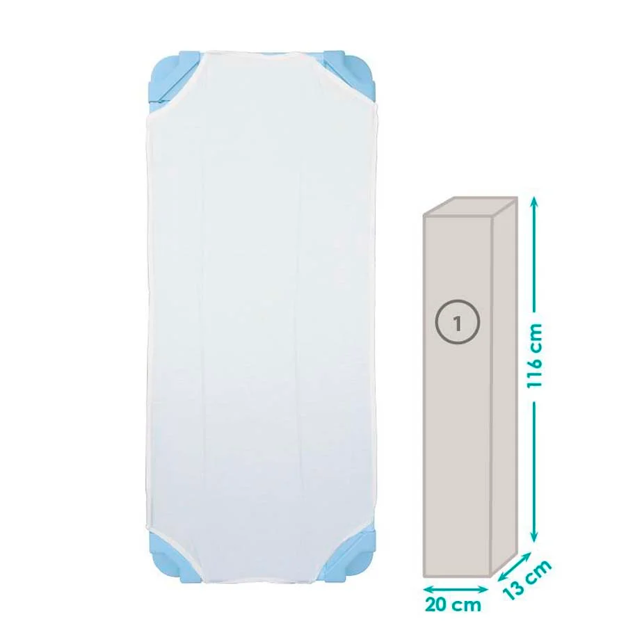 Llit desmuntat amb llençol 131x55x11cm