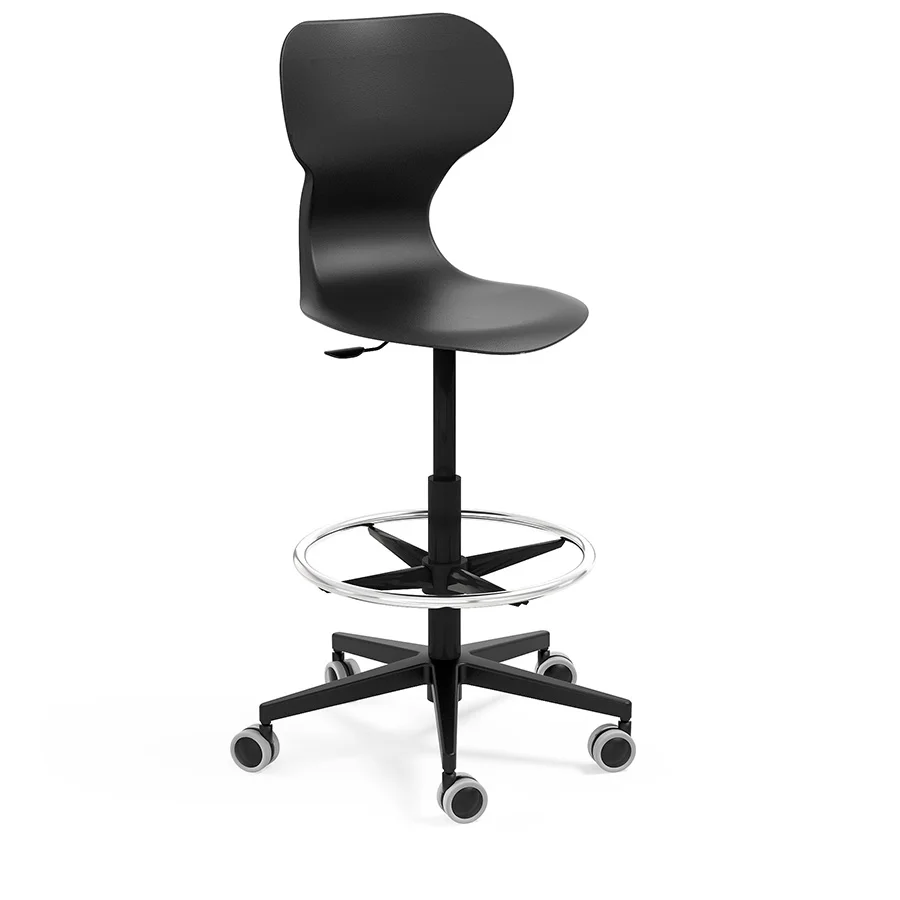 Tamboret alt Mia Stool negre Tamboret alt Mia Stool negre