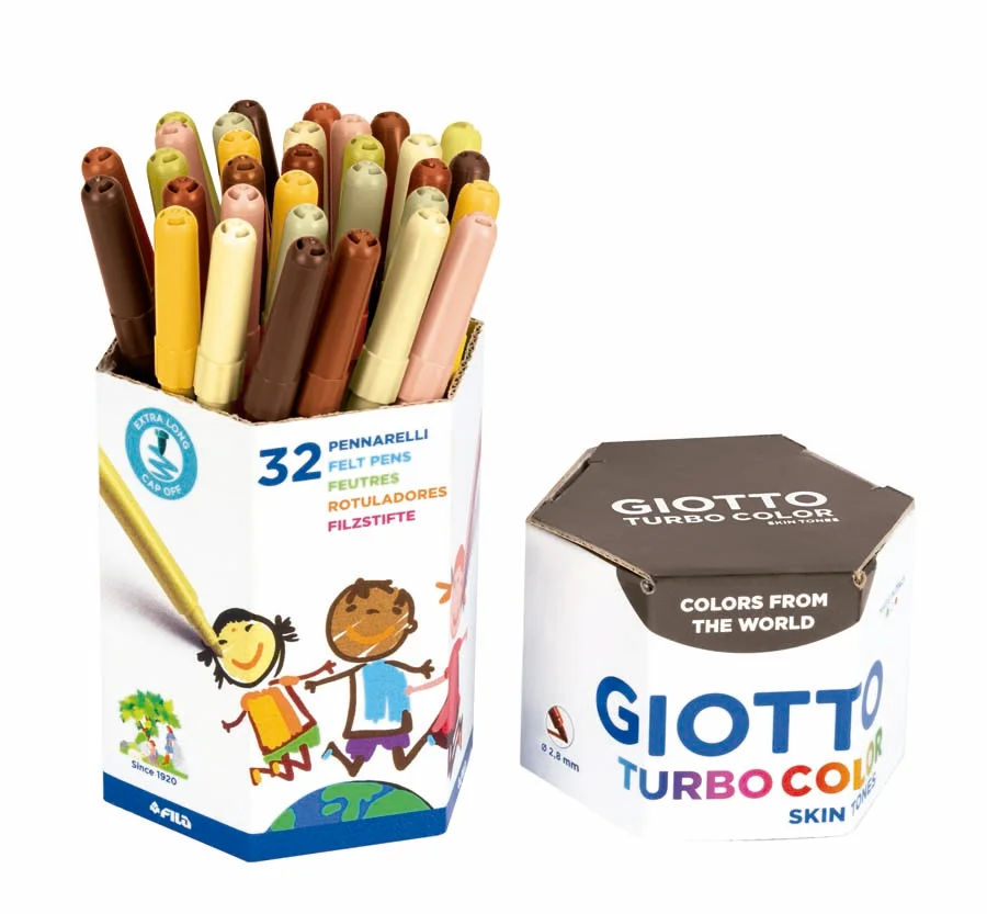 Retoladors Giotto Turbo Skin Tones 32 colors Retoladors Giotto Turbo Skin Tones 32 colors