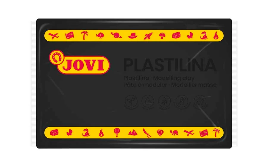 Plastilina Jovi 350g negre 1u Plastilina Jovi 350g negre 1u