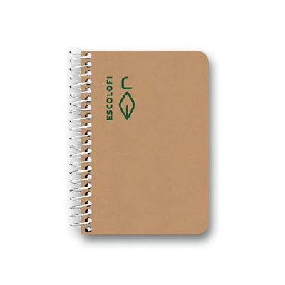 Llibreta espiral Escolofi reciclat A7 100 fulls 5x5mm Llibreta espiral Escolofi reciclat A7 100 fulls 5x5mm