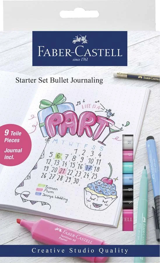 Set&nbsp;Bullet&nbsp;Journaling&nbsp;amb 9 peces. Contingut: 6 retoladors&nbsp;Pitt&nbsp;Artist&nbsp;Pen&nbsp;(colors assortits), puntes B i S,&nbsp;1 Textliner&nbsp;Pasel, rosa, 1 llapis de ...