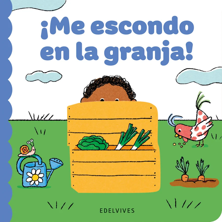 ¡Busca a los animales que se esconden en la granja! Un libro con solapas gruesas y fáciles de abrir, adaptadas a las manitas de los bebés.
