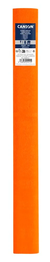 Paper Crespó (Pinotxo) Canson rotlle 50x250cm taronja