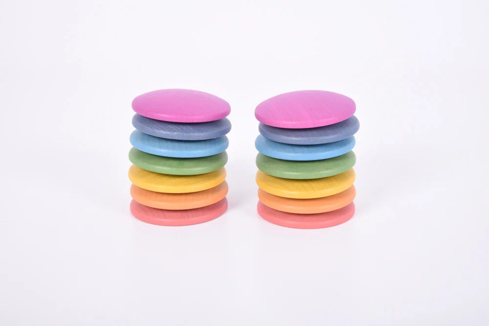 Discs de fusta Rainbow
