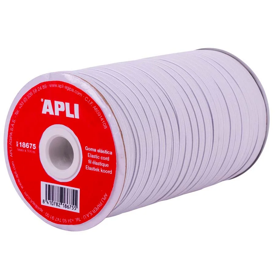Corda elàstica plana Blanca 5 mm x 100 m Corda elàstica plana Blanca 5 mm x 100 m