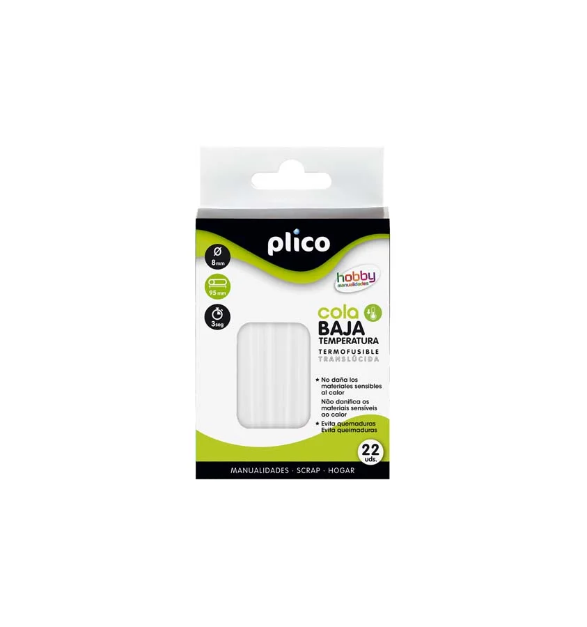 Cola termofusible Plico Mini baixa temperatura 22u