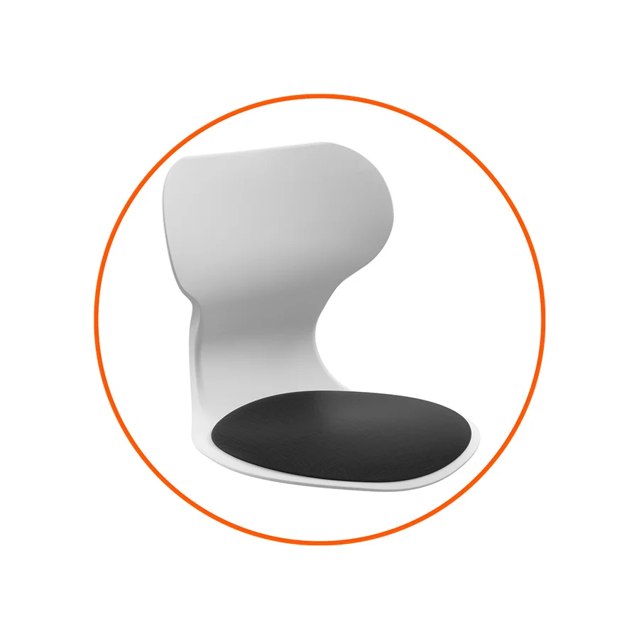 Seient entapissat Mia T6 negre Seient entapissat Mia T6 negre