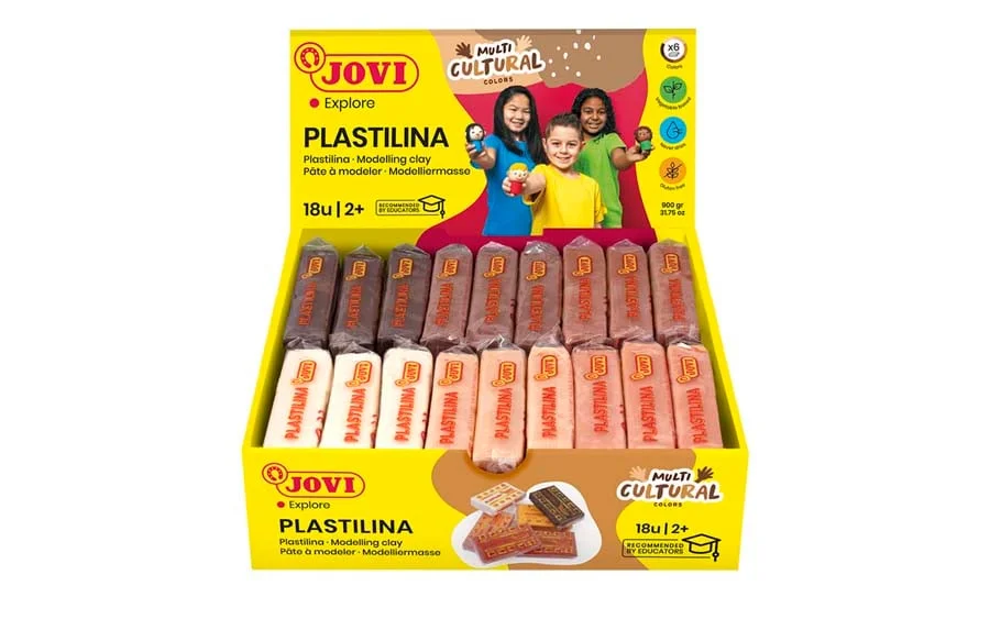 Plastilina Jovi multicultural 50g 18u Plastilina Jovi multicultural 50g 18u