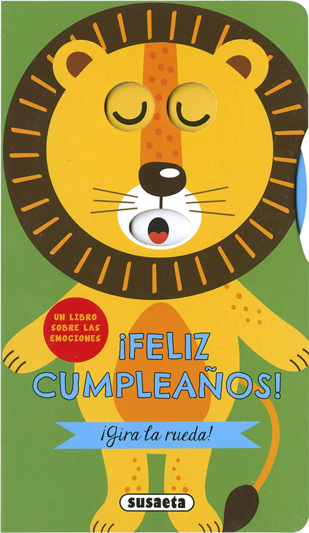 Los cumpleańos son fechas emotivas y emocionantes, ypara el león también. Gira la rueda para ver qué siente y aprende a identificar las emociones.