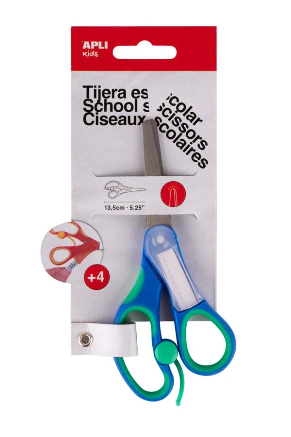 Tisora escolar amb nom Apli 13,5cm